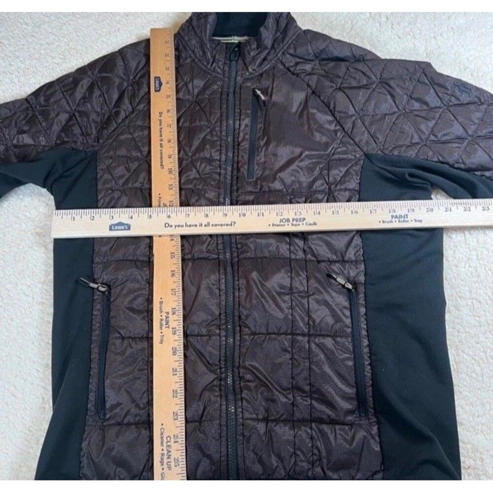 SMARTWOOL Jacket Men’s Large Hybrid Puffer Merino Wool Full Zip Black and Brown - Picture 6 of 13